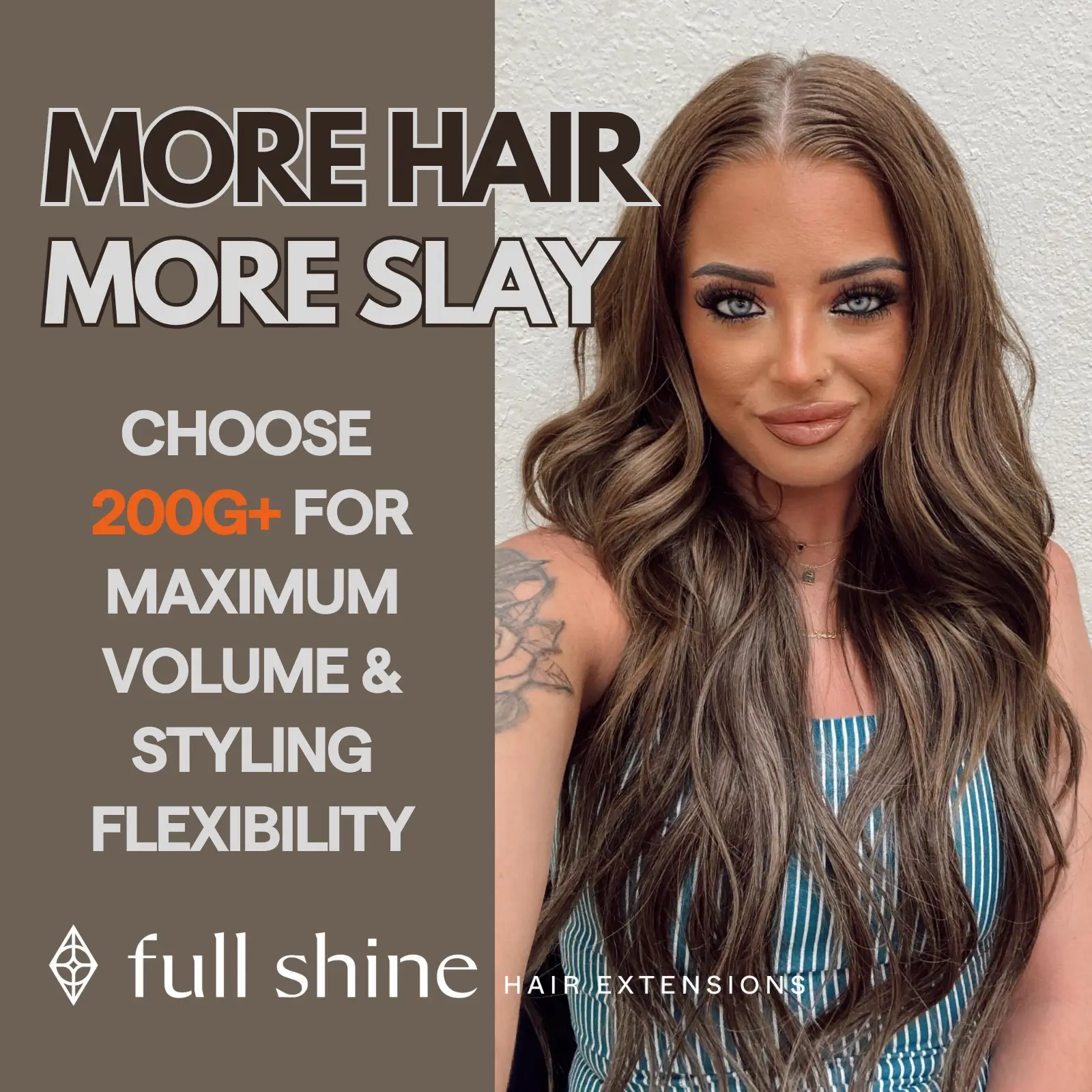 Brown Virgin Tape-in Extensions