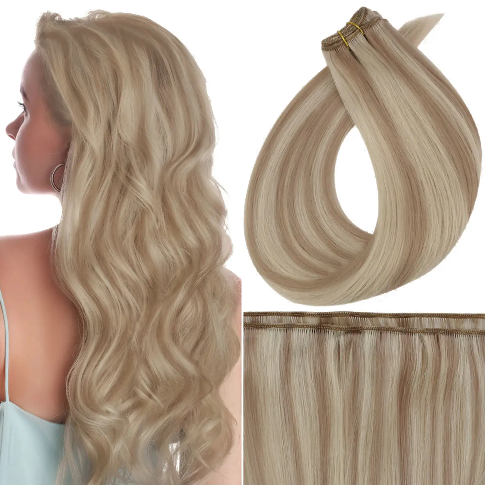 Best Virgin Hair Machine Weft Brazilian 100% Human Hair Sew In Bundle…