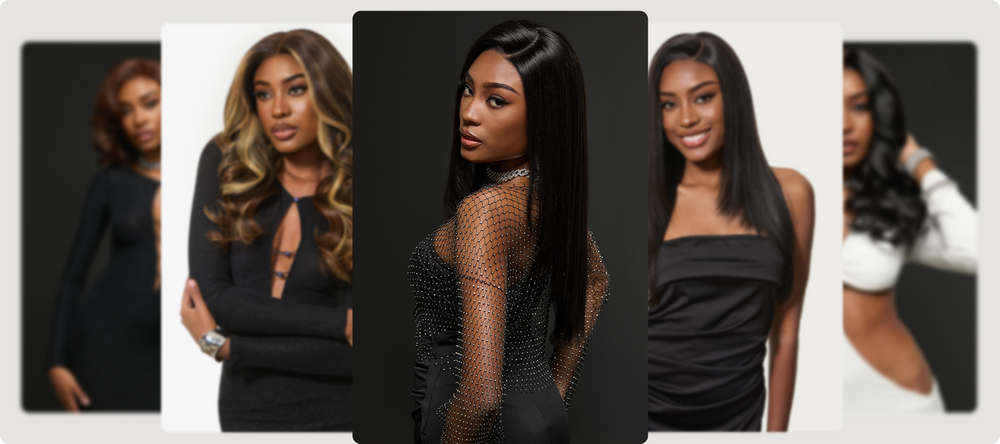 Styling human hair extensions for length and fullness